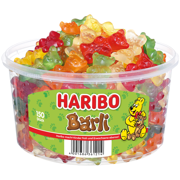 Haribo Bärli Fruchtgummi Dose 150er