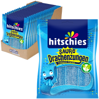 hitschies Saure Drachenzungen blau Fruchtgummi 20x 125g