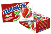 mentos Gum 3 Fruity Fresh Erdb.-Grüner Apfel-Himb....